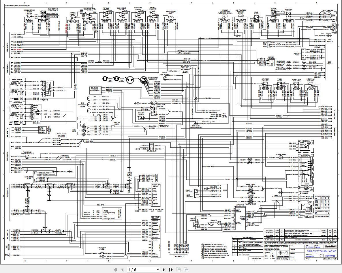 Link Belt Crane ATC 3210 Electrical and Hydraulic Diagrams