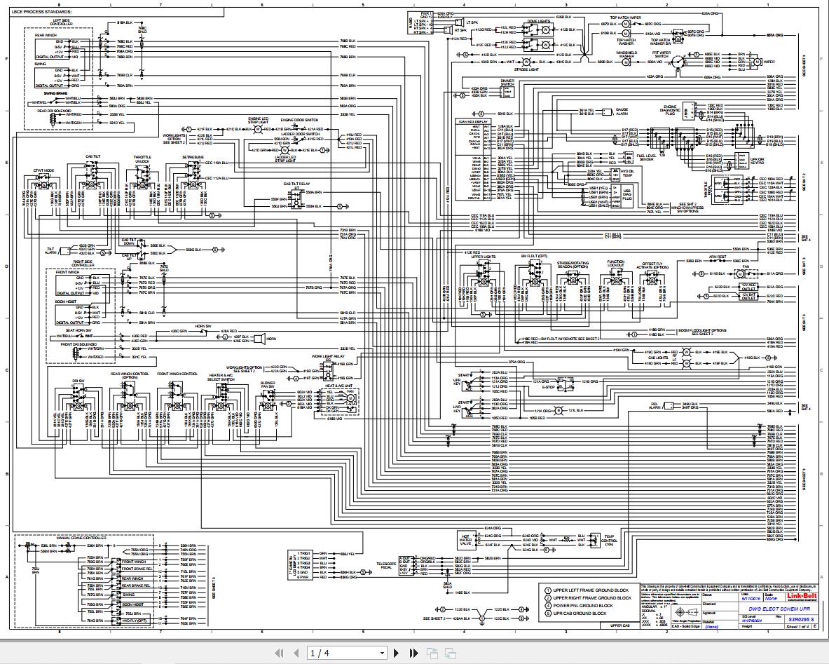 Link Belt Crane ATC 3275 Electrical and Hydraulic Diagrams