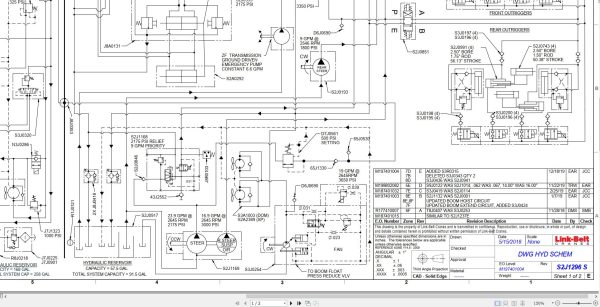 Link Belt Crane ATC 3275 Electrical and Hydraulic Diagrams 1