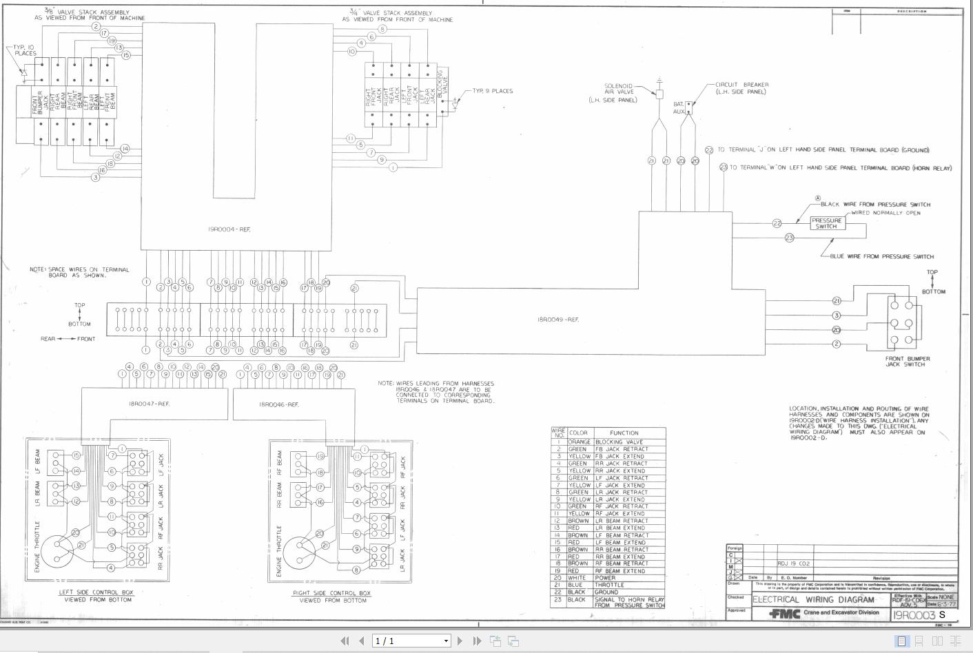 Link Belt Crane HC 138 Hydraulic and Electrical Diagrams
