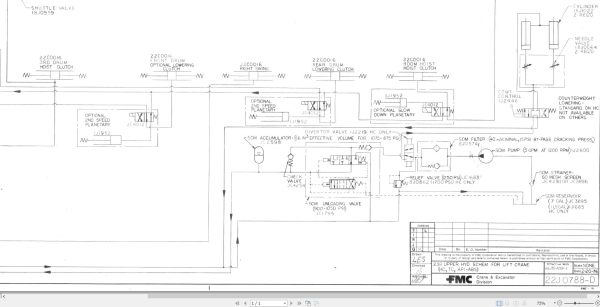 Link Belt Crane HC 238B Hydraulic and Electrical Diagrams