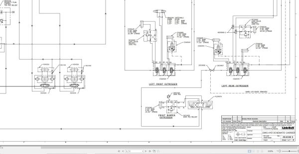 Link Belt Crane HC 238H II Electrical and Hydraulic Diagrams 1
