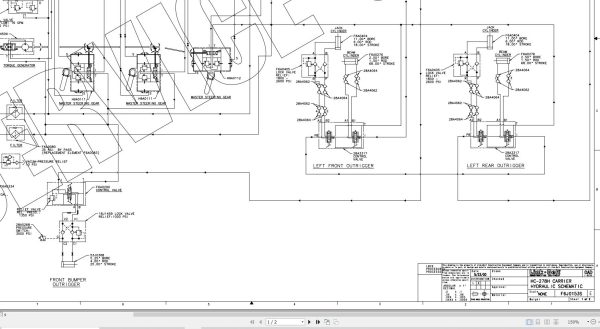 Link Belt Crane HC 268H Hydraulic and Electrical Diagrams