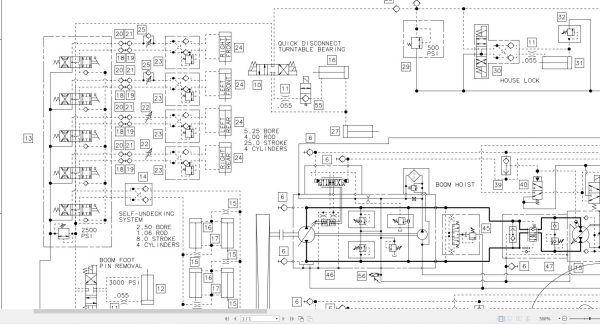 Link Belt Crane HC 278H Hydraulic and Electrical Diagrams 1