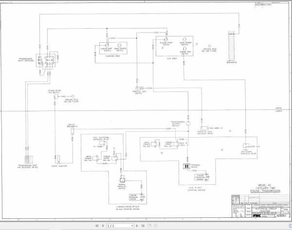 Link Belt Crane HSP 25 Hydraulic and Electrical Diagrams 1