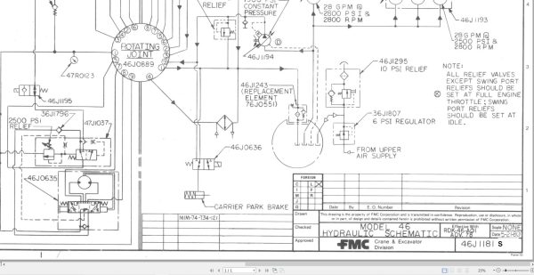 Link Belt Crane HSP 40 Hydraulic and Electrical Diagrams 1