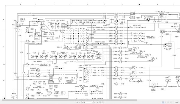 Link Belt Crane HSP 8018C Electrical and Hydraulic Diagrams 1
