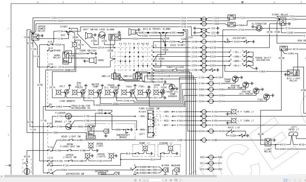Link Belt Crane HSP 8020C Hydraulic and Electrical Diagrams 1