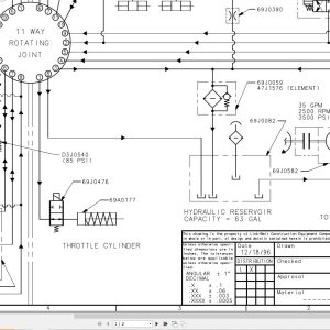 Link Belt Crane HSP 8022C Electrical and Hydraulic Diagrams