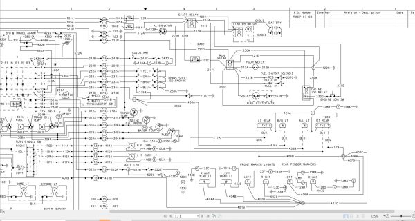 Link Belt Crane HSP 8022C Electrical and Hydraulic Diagrams 1