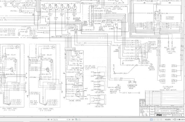 Link Belt Crane HSP 8025XL Hydraulic and Electrical Diagrams