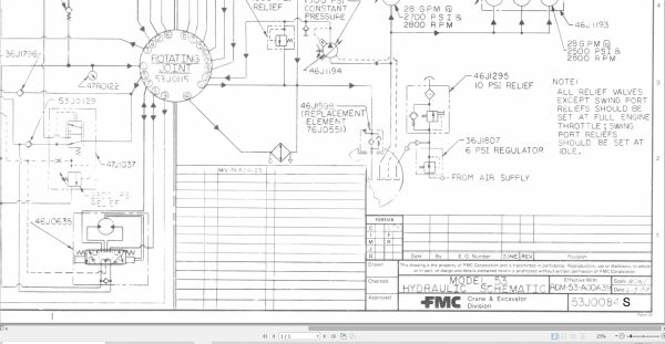 Link Belt Crane HSP 8025XL Hydraulic and Electrical Diagrams 1