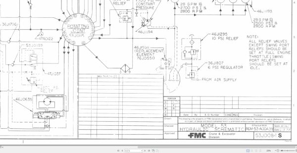 Link Belt Crane HSP 8030XL Hydraulic and Electric Diagrams
