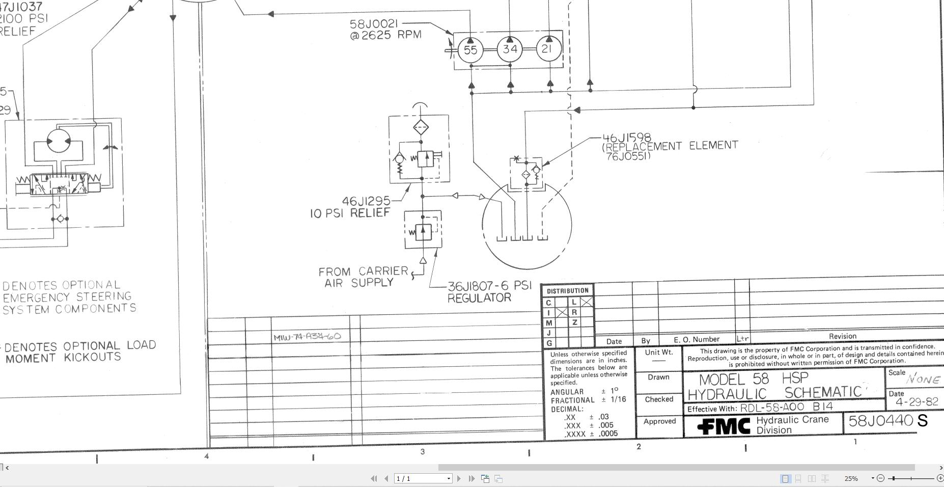 Link Belt Crane HSP 8033 Electrical and Hydraulic Diagrams