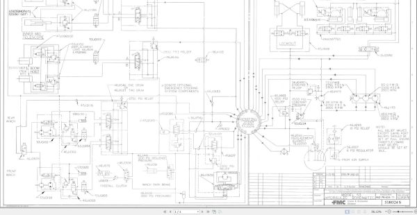 Link Belt Crane HSP 8033XL Hydraulic and Electric Diagrams 1