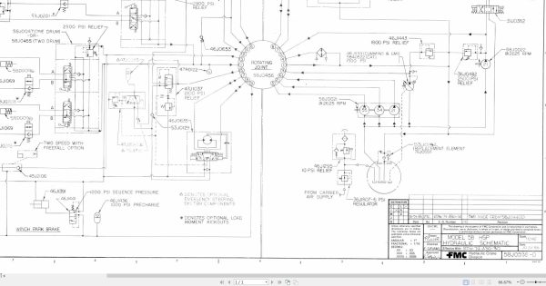 Link Belt Crane HSP 8035S Electrical and Hydraulic Diagrams 1