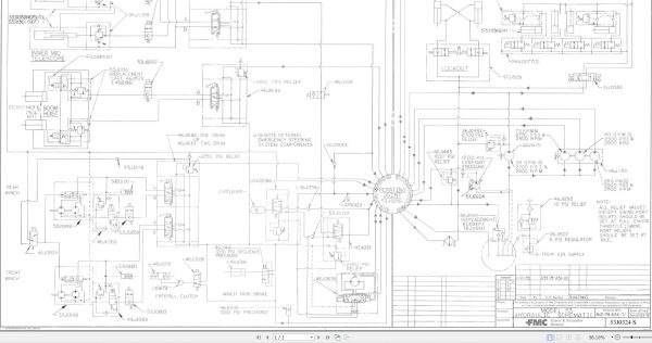 Link Belt Crane HSP 8035XL Hydraulic and Electric Diagrams 1