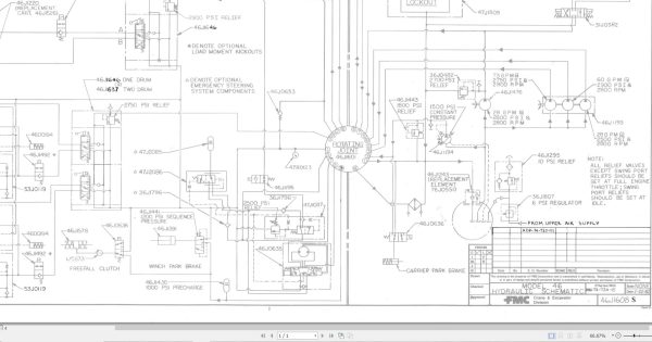Link Belt Crane HSP 8038 Hydraulic and Electric Diagrams 1