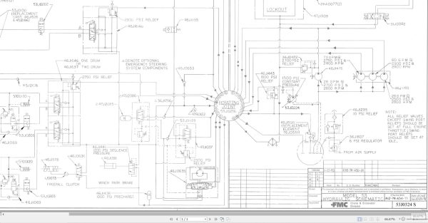 Link Belt Crane HSP 8040 Hydraulic and Electric Diagrams 1