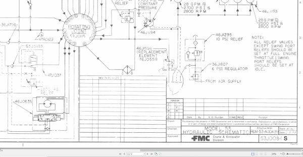 Link Belt Crane HSP 8044 Electrical and Hydraulic Diagrams 1