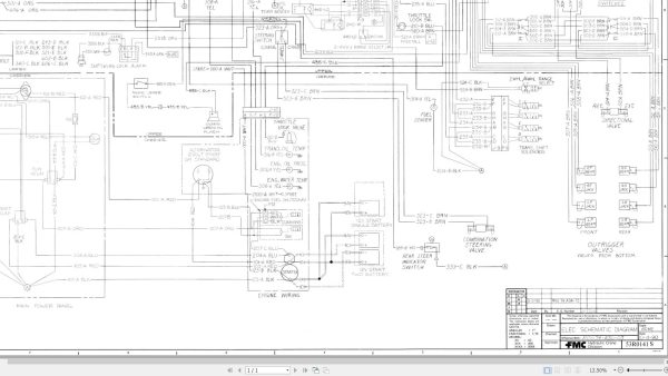Link Belt Crane HSP 8050 Electrical and Hydraulic Diagrams