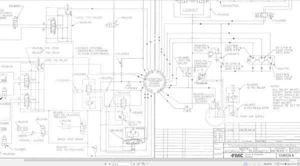 Link Belt Crane HSP 8060 Hydraulic and Electric Diagrams 1