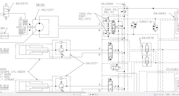 Link Belt Crane HTC 1040 Hydraulic and Electrical Diagrams 1
