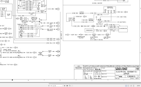 Link Belt Crane HTC 11100A Hydraulic and Electrical Diagrams
