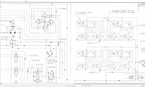 Link Belt Crane HTC 1190 Hydraulic and Electrical Diagrams 1
