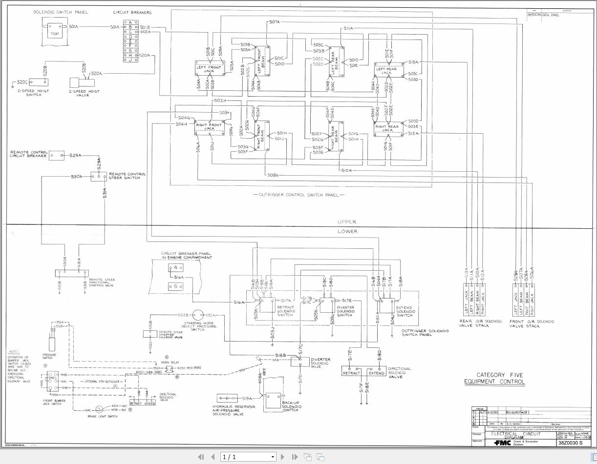 Link Belt Crane HTC 14 Hydraulic and Electric Diagrams