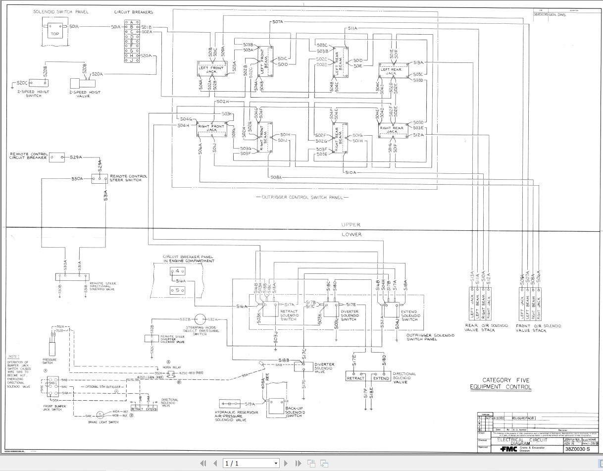 Link Belt Crane HTC 15 Hydraulic and Electric Diagrams