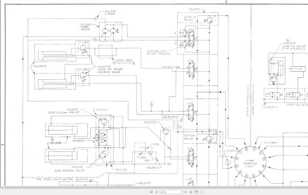 Link Belt Crane HTC 15 Hydraulic and Electric Diagrams 1