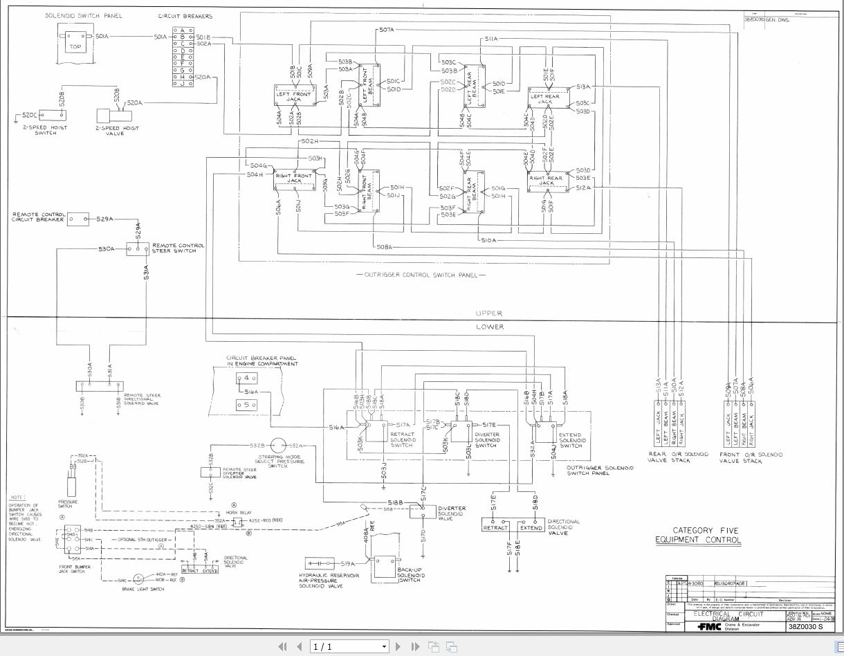 Link Belt Crane HTC 18 Hydraulic and Electric Diagrams