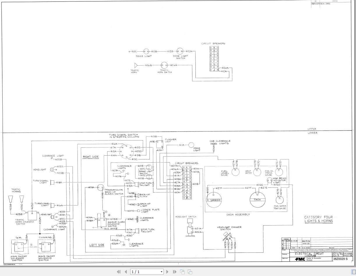 Link Belt Crane HTC 30 Hydraulic and Electric Diagrams