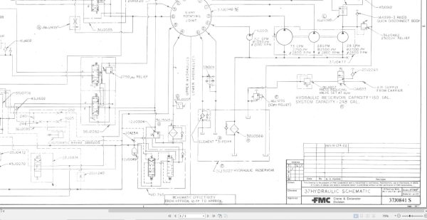 Link Belt Crane HTC 30 Hydraulic and Electric Diagrams 1
