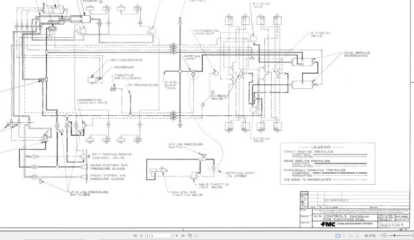 Link Belt Crane HTC 34 Hydraulic and Pneumatic Diagrams 1