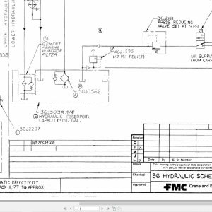 Link Belt Crane HTC 45W Hydraulic and Electric Diagrams