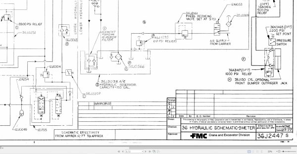 Link Belt Crane HTC 45W Hydraulic and Electric Diagrams