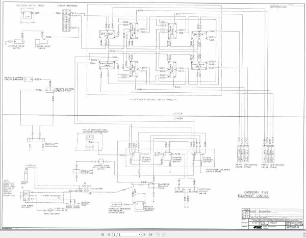 Link Belt Crane HTC 50 Hydraulic and Electric Diagrams