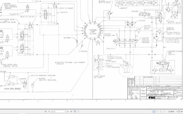 Link Belt Crane HTC 820 Hydraulic and Electrical Diagrams 1
