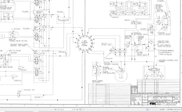 Link Belt Crane HTC 822 Hydraulic and Electrical Diagrams 1