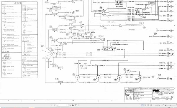 Link Belt Crane HTC 825S Hydraulic and Electrical Diagrams