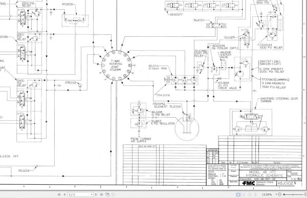 Link Belt Crane HTC 825S Hydraulic and Electrical Diagrams 1