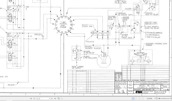Link Belt Crane HTC 828S Hydraulic and Electrical Diagrams 1