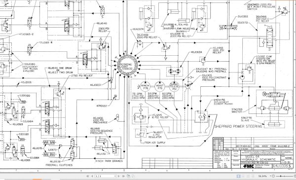 Link Belt Crane HTC 860 Hydraulic and Electrical Diagrams 1