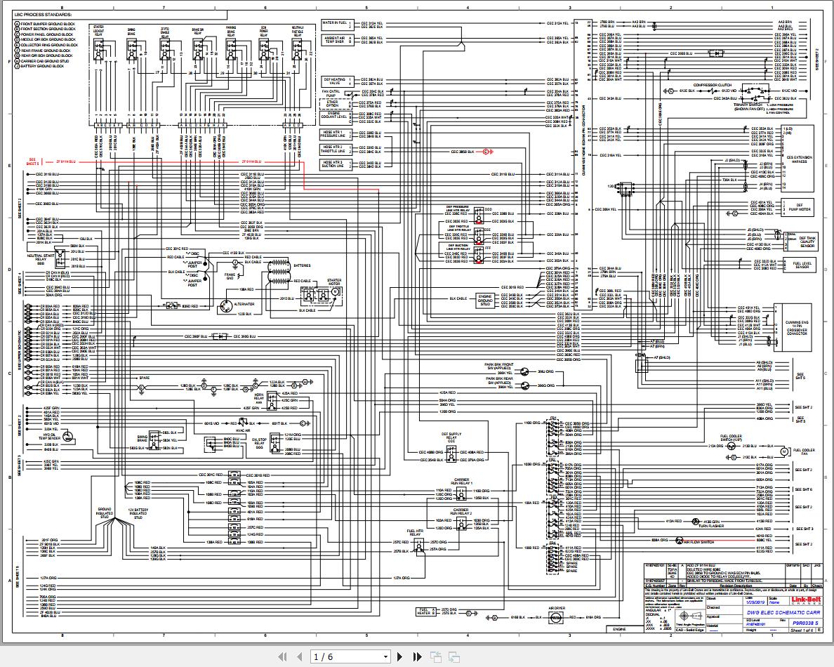 Link Belt Crane HTC 86100 Hydraulic and Electrical Diagrams