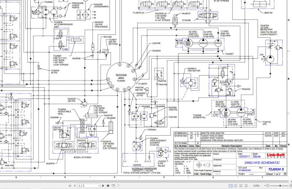 Link Belt Crane HTC 86100XL Hydraulic and Electrical Diagrams 1