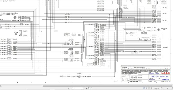 Link Belt Crane HTC 8640XL II Hydraulic and Electrical Diagrams