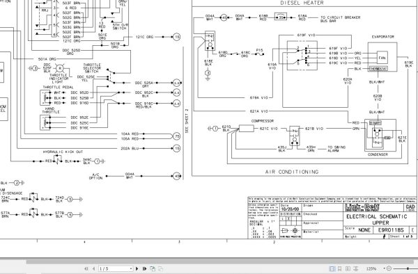 Link Belt Crane HTC 8649 Electrical and Hydraulic Diagrams