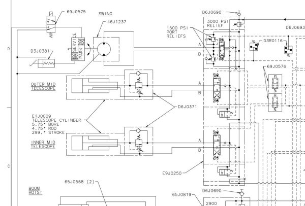 Link Belt Crane HTC 8649 Electrical and Hydraulic Diagrams 1